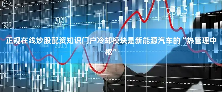 正规在线炒股配资知识门户冷却模块是新能源汽车的“热管理中枢”