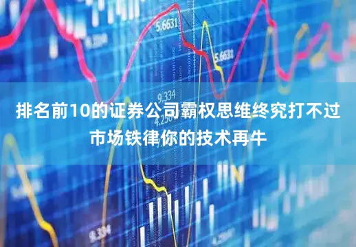排名前10的证券公司霸权思维终究打不过市场铁律你的技术再牛
